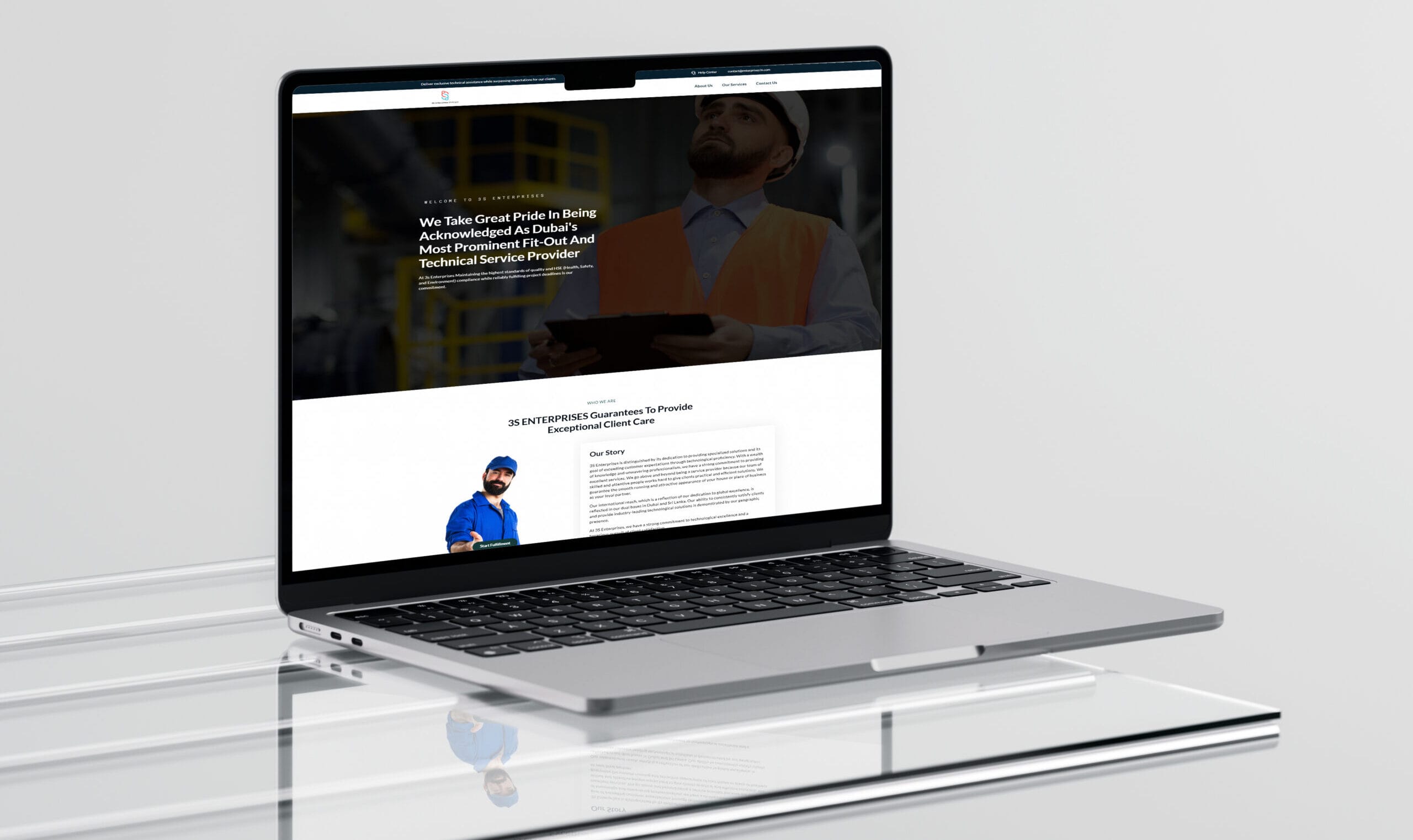 3S Enterprises website built by A Eye Creations Sri Lanka