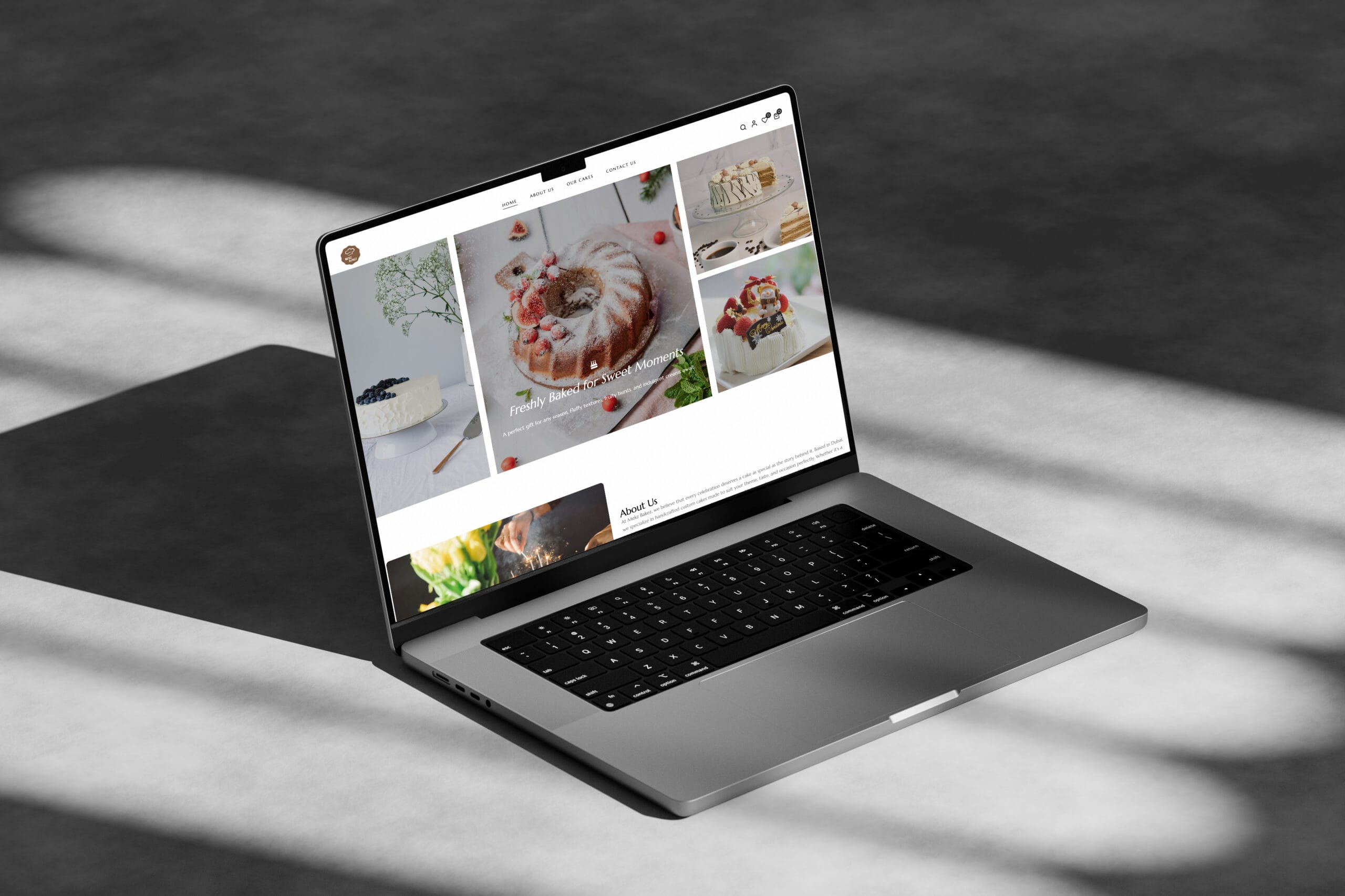 Mekz Bakez bakery website designed by A Eye Creations