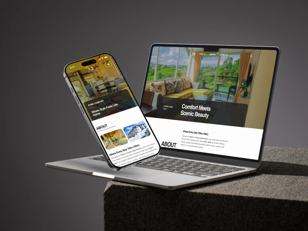 Sailor Choice website developed by A Eye Creations