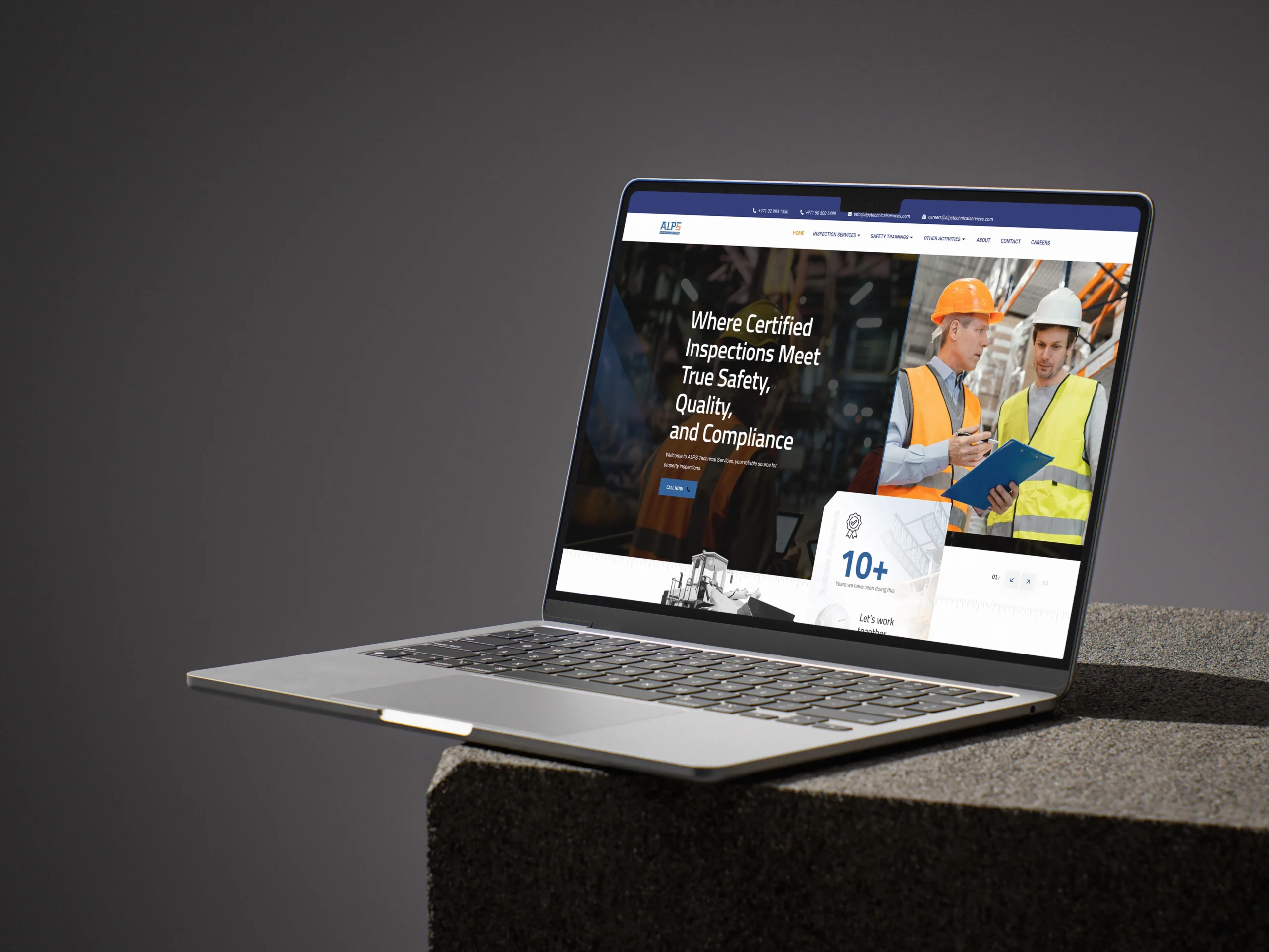 Web design for Alps Technical Services by A Eye Creations